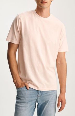 Mavi Pale Pink Slub Cotton Blend T-Shirt in Silver Peony at Nordstrom, Size Xx-Large
