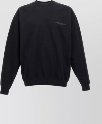 Yohji Yamamoto crew neck sweatshirt logo print