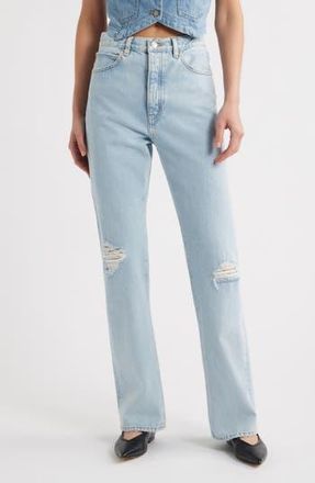 Frame Denim The Vertical High Waist Relaxed Straight Leg Jeans in Vancouver at Nordstrom Rack, Size 32