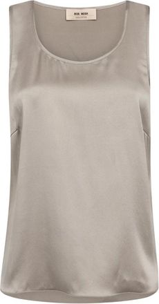 Mos Mosh MMAstrid Silk Tank Top - Tops - Mujer - Gris - XL
