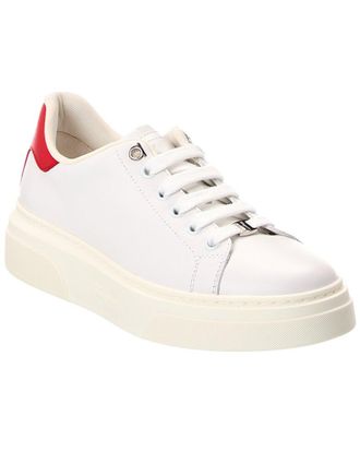 Ferragamo Cassandra Leather Sneaker