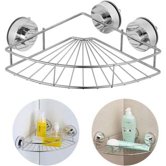 OEM Estante Esquinero De Ducha De Aluminio Resistente A La Corrosi&oacute;n, No Requiere Taladrar, Soporte Para Champ&uacute; Y Jab&oacute;n, Pr&aacute;ctico Accesorio De Ba&ntilde;o - Crez