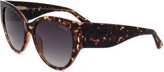 Guess Smoke Mirror Butterfly Ladies Sunglasses GF6118 52C 55