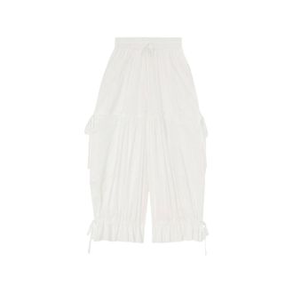 Ganni Trousers In Cotton