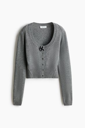 H&M Cardigan aus Wolle - Grau