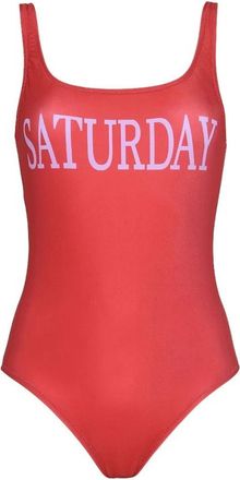 Alberta Ferretti J0111 Badpak - Dames - Bodies - Rood - XL - Polyester - Tops