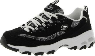 Skechers Womens Dlites Me Time Shoes In Black/white