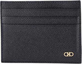 Ferragamo Micro Gancio Calf Leather Wallet