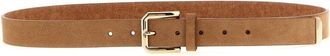 Brunello Cucinelli Brown Logo Buckle Belt