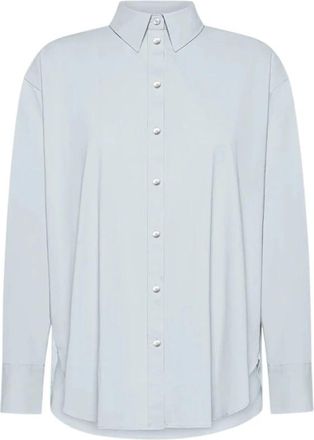 Roberto Ricci Design Glassissimo Boyfriend Overhemd - Dames - Overhemden - Blauw - M - Overhemden