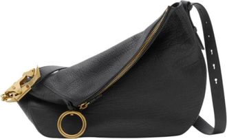 Burberry Medium Knight Crossbodytas - Dames - Schoudertassen - Zwart - ONE Size - Leer - Tassen