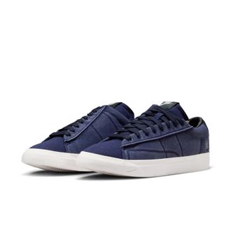 Nike Blazer Low x Book HQ2054-400 Sneakers Mens Navy Lifestyle Shoes SHOP779