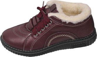 Generic Womens Walking Boots Autumn Winter Fleece Lined Casual Footwear Flat Sole Boot Slip On Boot Soft Sole Cosy Indoor Outdoor Boots