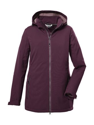 Killtec Softshelljacke KILLTEC KOW 8 WMN SFTSHLL JCKT, Damen, Gr. 36, lila (pflaume), Oberstoff: Oberseite: 92% Polyester, 8% Elasthan, R&uuml;ckseite: 100% Polyes
