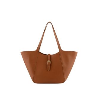 Pourchet Tassen, Dames, Geel, ONE Size, Leer, Lenvol&eacute;e Tote Bag
