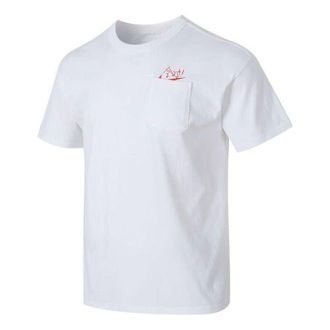 Nike Sportswear Full Score Pocket T-Shirt Asia Sizing White Red HF6594-100