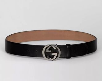 Gucci leather wide belt