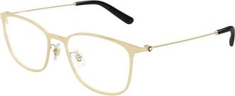 Montblanc Mb 0463Ol Optical Frame - Heren - Brillen - Geel - 57 MM - Accessoires