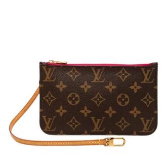 Louis Vuitton Pre-owned Clutches, female, Brown, Size: ONE SIZE Pre-owned Neverfull Pouch