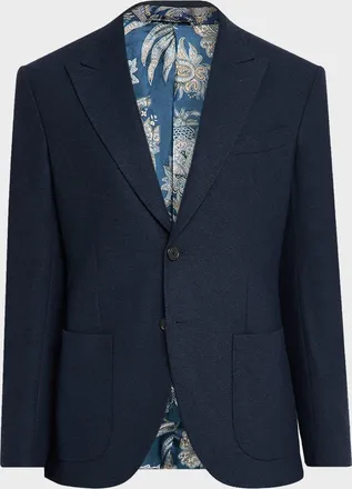 Etro Men & apos;s Textured Peak-Lapel Single-Breasted Sport Coat