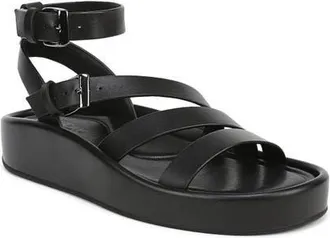 Naturalizer So Sweet Platform Ankle Strap Sandal in Black at Nordstrom, Size 8.5