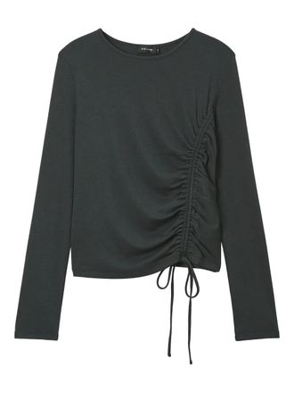 Tout &agrave; Coup Top con arricciatura - Grigio