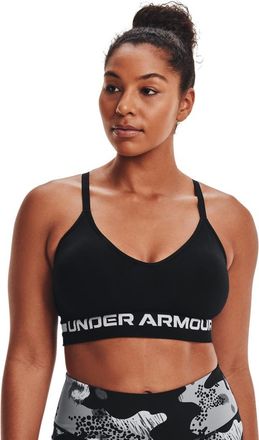 Under Armour Sport-BH UNDER ARMOUR UA SEAMLESS LOW LONG BRA, Damen, Gr. XL (46/48), N-Gr, schwarz, Obermaterial: 88% Polyester, 12% Elasthan, BHs Sport-BH, f&uuml;r Akt