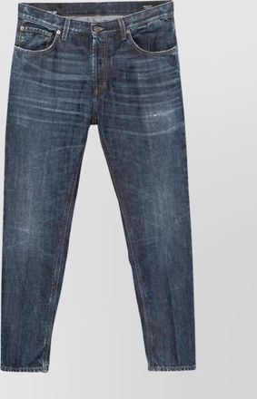 Dondup distressed denim trousers featuring whiskering