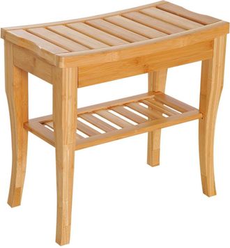 OEM Taburete De Ducha De Bamb&uacute;, Impermeable Y Antideslizante, Con Asiento Grueso (para Spa Y Afeitado)