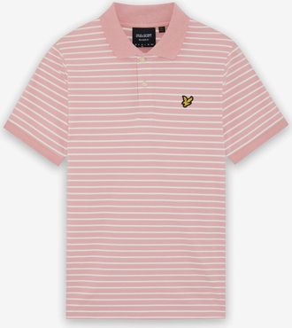 Lyle & Scott Mens Polo Shirt in Coral Cotton - Size X-Large