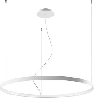 Thoro L&aacute;mpara de techo fabricada en acero blanco 3000k alt. 150 cm