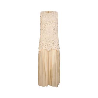 Liu Jo Midi Dresses, female, Beige, Size: XS Summer Midi Dress