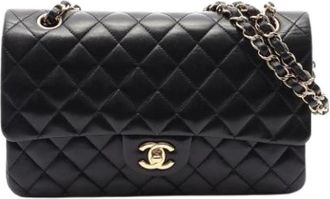 Chanel Pre-owned Vintage Schoudertas - Dames - Vintage Schoudertas - Zwart - ONE Size - Leer - Vintage