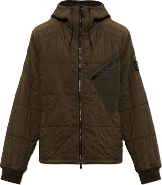 Stone Island Heren, Jassen, Bruin, Maat: XL Nylon