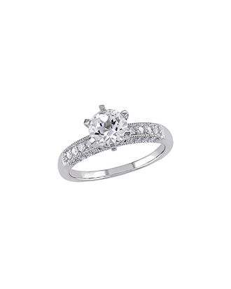 Rina Limor 10K 1.62 ct. tw. Diamond & Created White Sapphire Ring