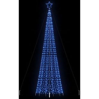 vidaXL &Aacute;rbol De Navidad Led Con Estacas 1534 Leds Azul 500 Cm Vidaxl