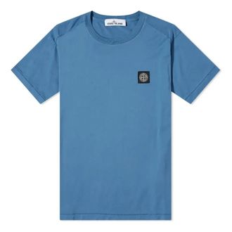 Stone Island Patch T-shirt Mid Blue 761524113-V0046