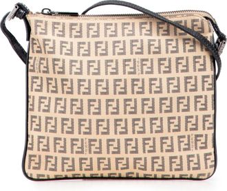 Fendi Pre-owned Womens Baguette Shoulder Bag Classic - Tan Textile - One Size