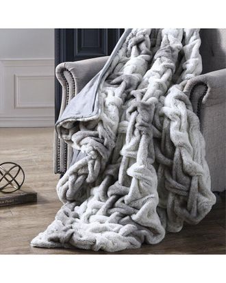 Modern Threads Braided Reversible Throw