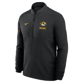 Nike Missouri 2026 Military Appreciation Stride Nike Mens Dri-FIT College 1/2-Zip Long-Sleeve Top in Black | IV8217-010