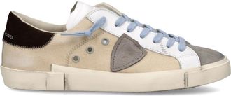 Philippe Model Prsx Tennis - Heren - Sneakers - Beige - 42 EU - Katoen - Schoenen