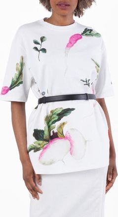 Loewe Radish Print Oversized Fit T-Shirt, Size X-Small