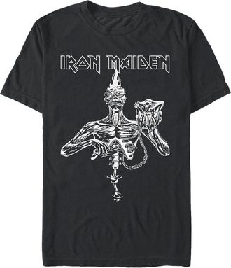 Iron Maiden Mens Iron Maiden Seventh Son of a Seventh Son Black and White T Shirt at Nordstrom, Size Xxx-Large