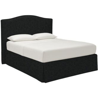 Talamo Italia Letto Piazza e Mezza Blyth, Sfoderabile, Contenitore Made in Italy, Grigio Scuro