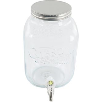 Gibson Home General Store 1.1 Gallon Glass Jar Beverage Dispenser in Clear at Nordstrom