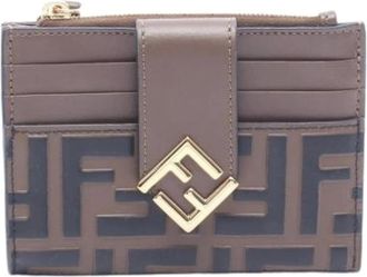 Fendi Pre-owned Wallets, female, Brown, Size: ONE SIZE Pre-owned Card Case