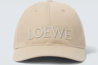 Loewe Paulas Ibiza logo embroidered cotton baseball cap