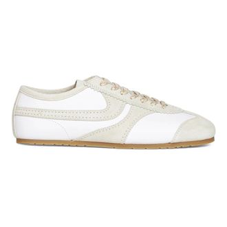 Dries Van Noten Sneakers, male, White, Size: 7 US Suede-panelled Sneakers