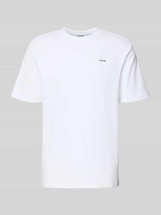 G-Star Regular Fit T-Shirt mit Logo-Print Modell True in Weiss, Gr&ouml;&szlig;e XXL