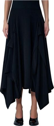 Yohji Yamamoto Mujer, Faldas, Negro, Talla: M